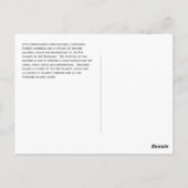 Parkee Squirrel op Unalaska Island Briefkaart (Achterkant)