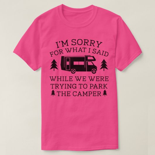 Parkeer de camper 1 t-shirt (Design voorkant)
