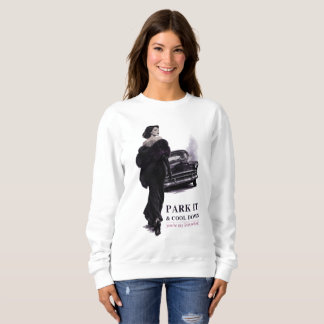 Parkeer het en koel af, Sassy Vintage Noir Stateme Trui