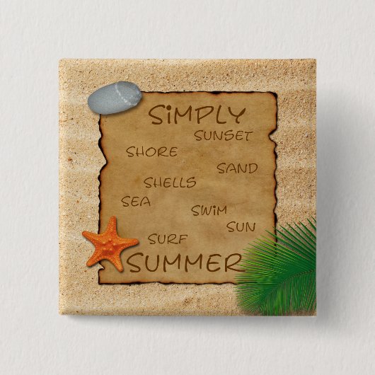 Parkeer op zand Achtergrond - Button (Voorkant)