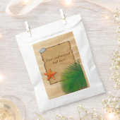 Parkeer op zand Achtergrond - Favor Bag Bedankzakje (Geknipt)