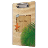 Parkeer op zand Achtergrond - Klembord (Links)