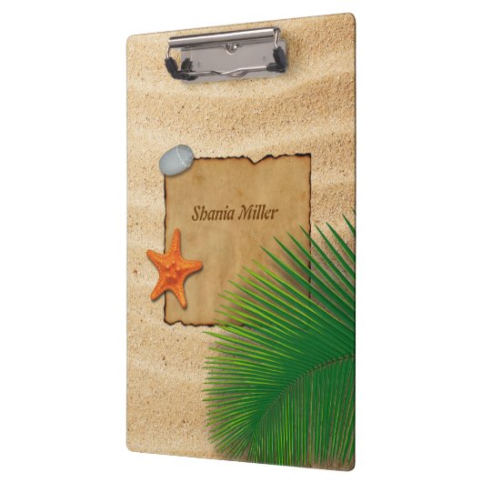 Parkeer op zand Achtergrond - Klembord (Links)