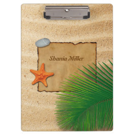 Parkeer op zand Achtergrond - Klembord