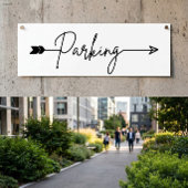 Parkeer richting bord links, feest pijl Poster