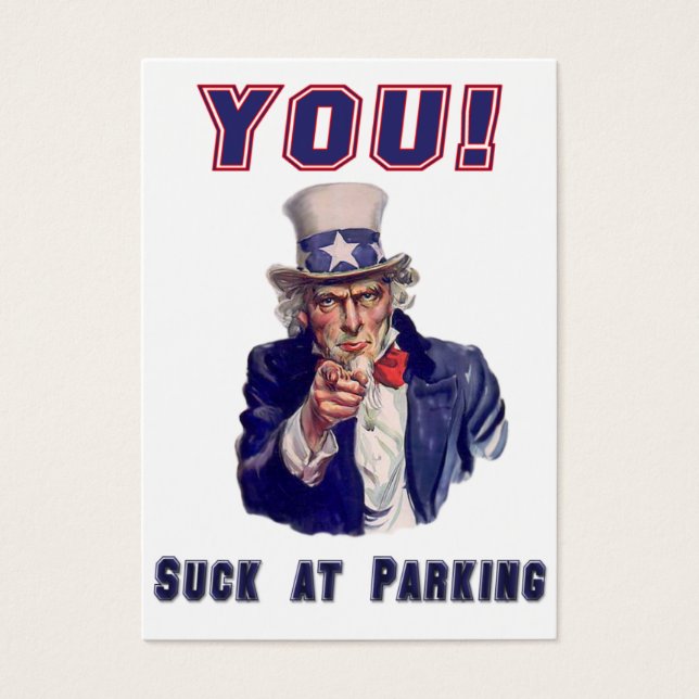 Parkeerbeleefdheidskaart Visitekaartjes (Voorkant)