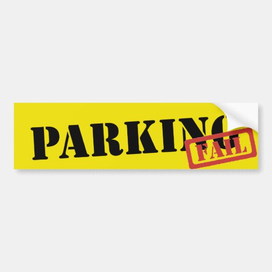 Parkeerfout Bumpersticker (Voorkant)