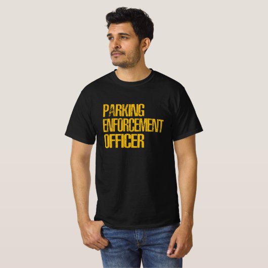 Parkeerfunctionaris T-shirt (Voorkant volledig)