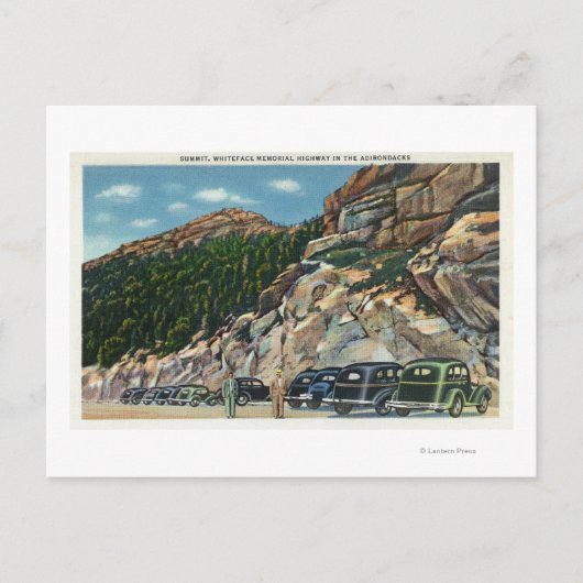 Parkeergebied Uitzicht top Briefkaart (Voorkant)