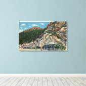 Parkeergebied Uitzicht top Canvas Afdruk (Insitu (Houten vloer))