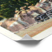 Parkeergebied Uitzicht top Poster (Hoek)