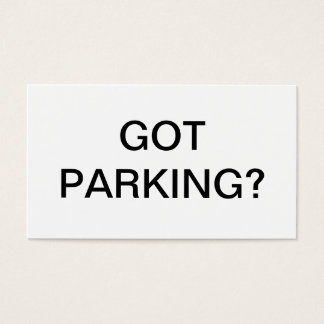 Parkeergelegenheid Visitekaartjes