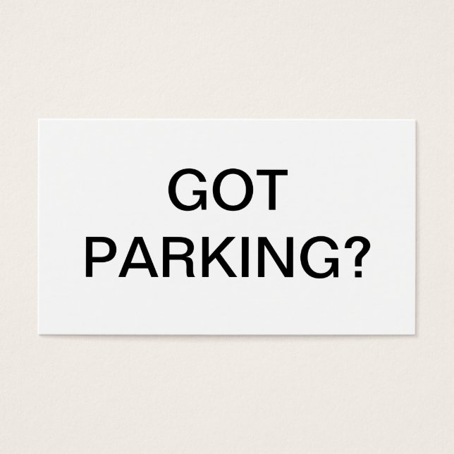 Parkeergelegenheid Visitekaartjes (Voorkant)