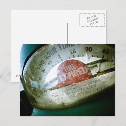 Parkeermeter 01 Briefkaart (Voorkant / Achterkant)