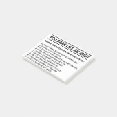 Parkeeropmerking Post-it® Notes (Schuin)