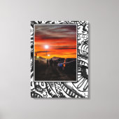 Parkeerplaats bij Dusk Canvas Afdruk (Voorkant)