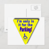 parkeerplaats briefkaart (Voorkant / Achterkant)