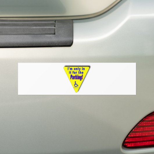 parkeerplaats bumpersticker (Op auto)