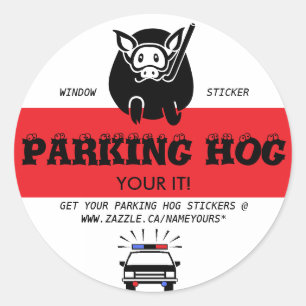 PARKEERPLAATS HOG RONDE STICKER