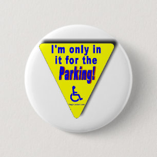 parkeerplaats ronde button 5,7 cm
