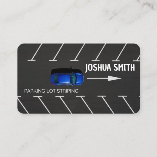 Parkeerplaats Striping Visitekaartje (Voorkant)