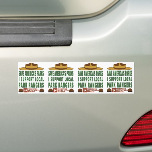 Parkeerrand bumper_sticker_x4 bumpersticker (Op auto)