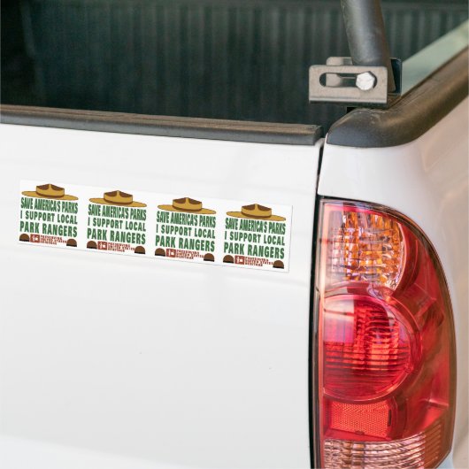 Parkeerrand bumper_sticker_x4 bumpersticker (Op Truck)