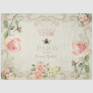 Parkeerroze roze rozen ontkoppelen tissuepapier