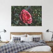 Parkeerschil in de winter canvas afdruk (Insitu (Slaapkamer))