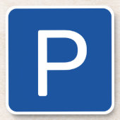 Parkeerteken Bier Onderzetter (Voorkant)