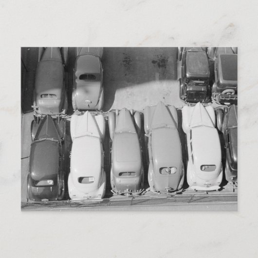 Parkeerterrein, 1940 briefkaart (Voorkant)