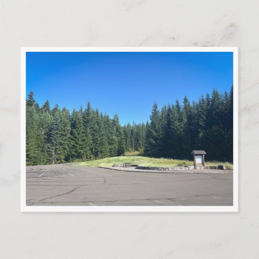 Parkeerterrein Uitzicht Briefkaart (Voorkant)