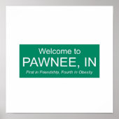 parken en herc welkom in pawnee poster (Voorkant)