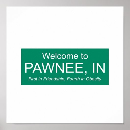 parken en herc welkom in pawnee poster (Voorkant)