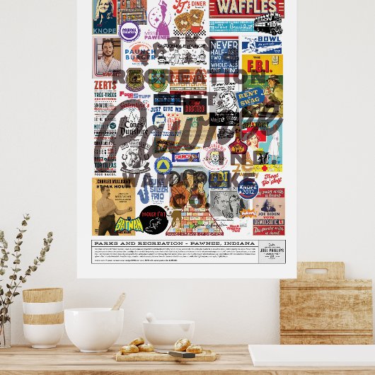 PARKEN EN REC COLLAGE POSTER (Keuken)