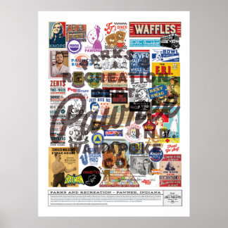 PARKEN EN REC COLLAGE POSTER