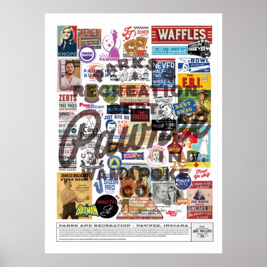 PARKEN EN REC COLLAGE POSTER (Voorkant)