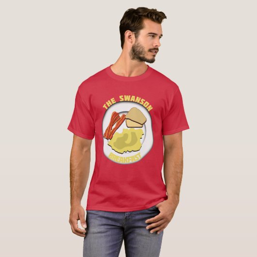 Parken en rec | Swanson Breakfast T-shirt (Voorkant volledig)