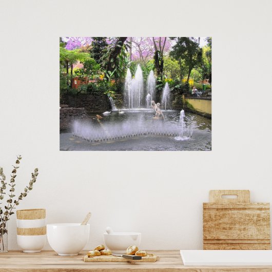 Parken in het Portugese Poster (Keuken)