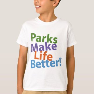 Parken maken het leven beter! Officiële Logo T-shirt