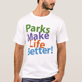 Parken maken het leven beter! Officiële Logo T-shirt