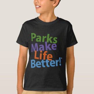 Parken maken het leven beter! Officiële Logo T-shirt
