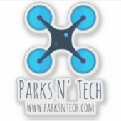 Parken N' Tech Quadcopter 2 Sticker (Voorkant)