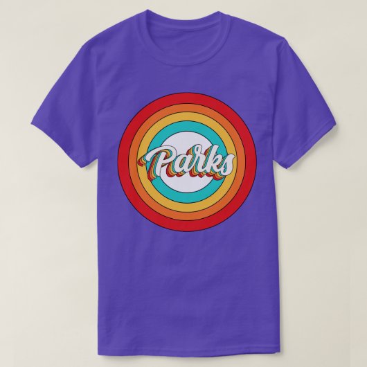Parken Naam Shirt Parken Cirkel (Design voorkant)