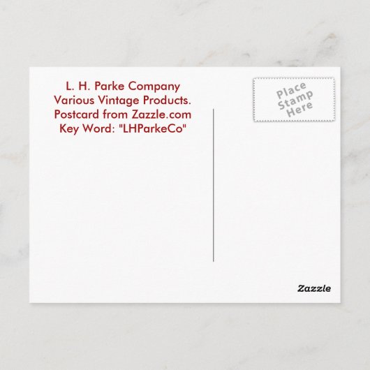 Parkeproducten Briefkaart (Achterkant)