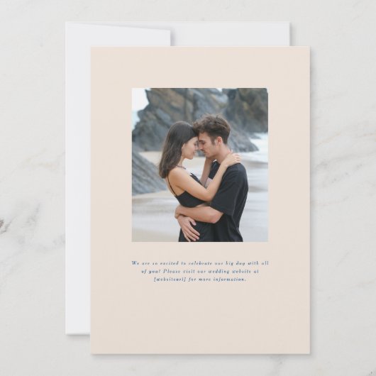 Parker 2 Foto Bruiloft Save the Date (Achterkant)