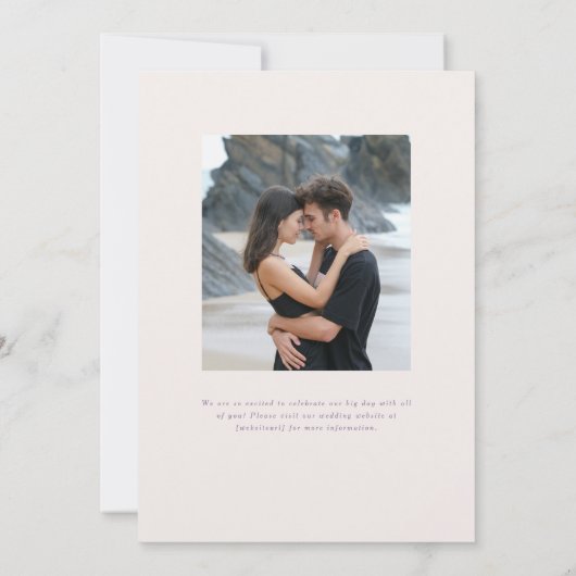 Parker 2 Foto Bruiloft Save the Date (Achterkant)