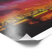 Parker Arizona treinbrug Foto Afdruk (Hoek)