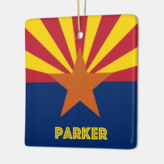 Parker AZ Flag Keramisch Ornament (Links)