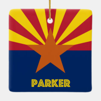 Parker AZ Flag Keramisch Ornament
